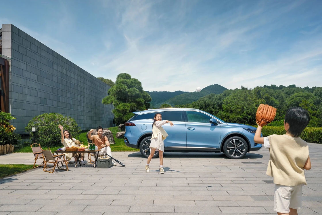 Роскошный BYD Tang Electric Car EV 185Km/H Левый привод в гибридном внедорожнике