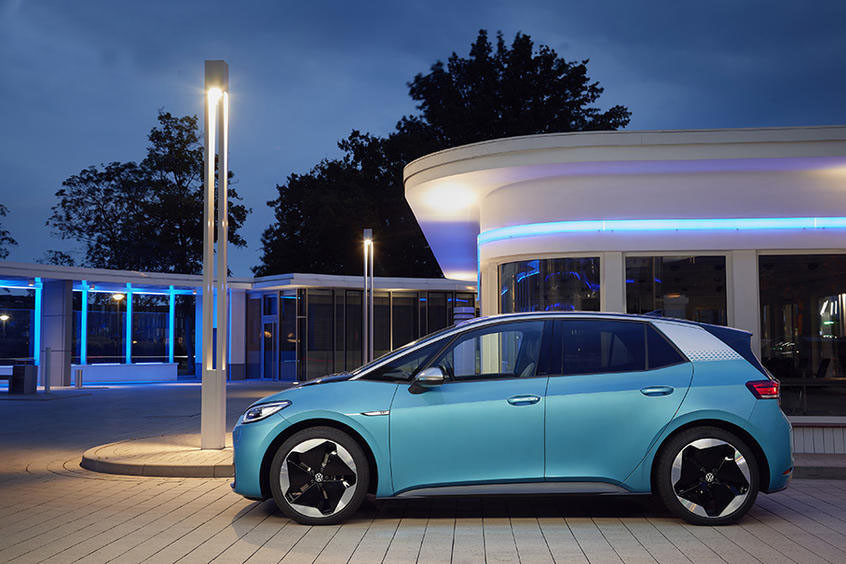 Средний размер ID 3 Volkswagen Электромобиль VW Опыт будущего устойчивого вождения
